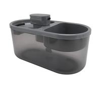 Ejoyous Fuente de Agua para Mascotas, Fuente Automática de Plástico para Gatos de 4,5 L con Dispensador y Filtro Temporizados, Gran Suministro de Agua Interior para Gatos, Perros y Hogares con (Grey)