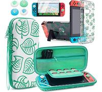 Ejoyous Funda Estuche de Transporte para interruptores para OLED, Animal Crossing Estuche de Transporte de Viaje Bolsa de Paquete Funda para Lite