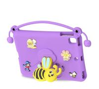Ejoyous Funda Protectora con Diseño de Abeja, Funda Protectora de EVA con Soporte para Pro de 9,7 Pulgadas, para Tableta Lavable a Prueba de Golpes, Ligera para Niños, Hogar, Escuela, Viajes (Purple)