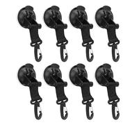 Ejoyous Ganchos de Ventosa para Acampar en el Auto ABS Ventosa para Carpa para Automóvil 8 Piezas 22 Lb Sujeción 2.56 in Taza con Cerradura Giratoria para Toldos Laterales Carpas Barcos