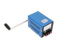 Ejoyous Generador de manivela con carga USB, banco de energía portátil, color azul