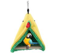 Ejoyous Hamaca para Pájaros Y Loros, Jaula Colgante para Cueva, Nido para Pájaros, Cabaña de Felpa, Cama, Columpio de Juguete para Pájaros, Periquitos, Cacatúa, Canario