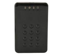 Ejoyous Hardware Portátil Encriptado el Recinto del Disco Duro de Hardware Caso HDD Externo USB 3.0 con Autenticación Pin Cifrado en Tiempo Real para OS X Compatible de hasta 3TB