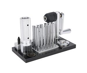 Ejoyous Herramienta para Hacer Anillos de Joyería de Acero Inoxidable con 20 Mandriles de 2,5 Mm a 12 Mm Manual de Fácil Montaje para Hacer Joyas Envoltura de Alambre Artesanos de Cuentas
