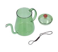 Ejoyous Hervidor de café de Vidrio de 600 Ml, Hervidor de Goteo de Vidrio de Borosilicato Alto con Boquilla Larga, 4,5 X 6,3 Pulgadas, Rango de 302 °F, para el Hogar, Cocina, Oficina, Verter sobre