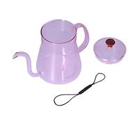 Ejoyous Hervidor de café de Vidrio de 600 Ml, Hervidor de Goteo de Vidrio de Borosilicato Alto con Boquilla Larga, 4,5 X 6,3 Pulgadas, Rango de 302 °F, para el Hogar, Cocina, Oficina, Verter sobre