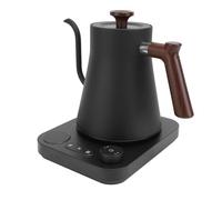 Ejoyous Hervidor Eléctrico Hervidor de Agua con Cuello de Cisne, 1200 W, Acero Inoxidable 304, Control Preciso de Temperatura, Pantalla LCD, Temporizador para Mantener (Enchufe europeo 220V)