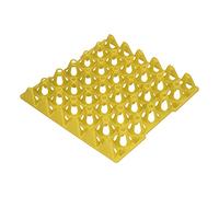 Ejoyous Hueveras de Plástico, Cajas de Huevos Apilables de Alta Capacidad para Transportar 30 Huevos de Gallina, Soporte Duradero para para el Hogar y la Granja (rojo) (YELLOW)