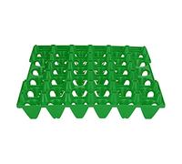 Ejoyous Hueveras de Plástico, Cajas de Huevos Apilables de Alta Capacidad para Transportar 30 Huevos de Gallina, Soporte Duradero para para el Hogar y la Granja (rojo) (GREEN)