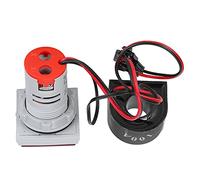 Ejoyous Indicador de Señal de Corriente Lámpara Indicadora del Medidor de Corriente AD16 22VAT 60 a 500VAC 0 a 99.9A Luz de Panel Cuadrado de 3 Pantallas para Gabinetes de Control Equipos de (rojo)