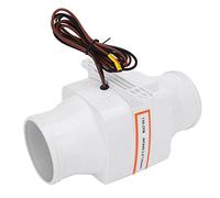 Ejoyous Inline - Ventilador de Escape de Aire, 75 mm, Color Blanco, Ventilador de Manguera de 12 V, silenciador, Manguera de Escape de Aire, Extractor de Aire, Ventilador Extractor para baño, Tubo