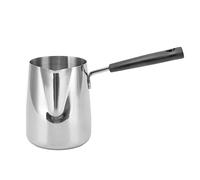 Ejoyous Jarra de café Jarra de Acero Inoxidable 304 para Espumar Leche con Diseño a Escala, Largo, Cuerpo Compacto para Calentar Leche en el Hogar y Uso de de Cera DIY (600ml)