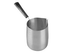Ejoyous Jarra de café Jarra de Acero Inoxidable 304 para Espumar Leche con Diseño a Escala, Largo, Cuerpo Compacto para Calentar Leche en el Hogar y Uso de de Cera DIY (1000ml)