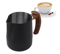 Ejoyous Jarra para Espumar Leche, Jarra de Acero Inoxidable 304 con Boquilla y Asa para Máquinas de, Latte Art y capuchino. (600 ml)