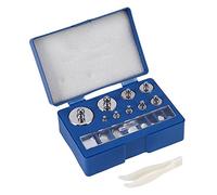 Ejoyous Juego de Pesas de Calibración 17 Piezas, 10 Mg-100 g Pesas de Calibración con Pesas de Calibración Pinzas Acero Inoxidable para Básculas Digitales de Joyería Pesas de Estudio de Laboratorio