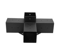 Ejoyous Kit de Soporte para Pérgola, Soporte de Cenador de Alta Resistencia, de Esquina en ángulo Recto, para Postes Recubiertos, para Pérgolas, Cenadores y Plataf (4 maneras)