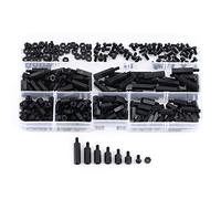 Ejoyous Kit Surtido de Tuercas de Tornillo de Separación de PCB de Nailon de 250 Piezas, Nailon PA66, Ideal para Montaje M2 M3, Forma Hexagonal Segura para Placas de PCB y Máquinas (M3 tipo de paso