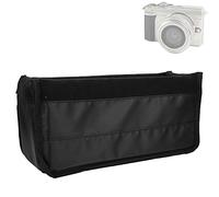 Ejoyous La Capa Exterior de La Bolsa de Inserción de La Cámara Es una Bolsa Separadora de Nailon Impermeable para Cámara DSLR y Lente. (Black)