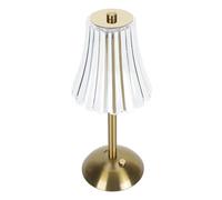 Ejoyous Lámpara de Mesa Inalámbrica, Lámpara de Mesa con Batería, de Pie, Diseño Retro, Regulable, 3 Colores, Carga USB-C con Control Táctil, para Dormitorio, Salón