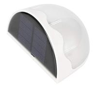 Ejoyous Lámpara Solar de Pared ABS Luz Exterior 6 LED IP65 Luz Blanca Impermeable con Control de e Interruptor Manual para Jardín Valla Escaleras Patio Balcón Pasillo (WHITE)