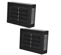 Ejoyous Lámpara Solar de Pared, ABS PC Impermeable Luz Solar de Pared 2 Paquetes 2W 180LM Lámpara con Sensor Arriba Abajo para Jardín, Porche, Patio, Garaje (Luz cálida)