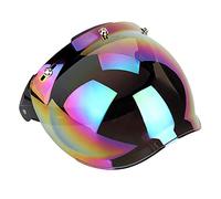 Ejoyous Lente de Casco Escudo Visor Solar Visera de Casco Lente de de Broches a Prueba de Viento Reflectante Arañazos y Protección UV con Material de de PC para la Mayoría
