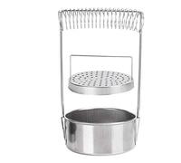 Ejoyous Limpiador de Pinceles, Bolígrafo para Pintura Al óleo, Soporte para Recipiente de Lavado Recto, Soporte para Colador de Filtro de Acero Inoxidable para Limpieza de Pinceles de