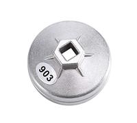 Llave de Vaso Extractor, Llave de Filtro de Aceite 74 mm 14 Flauta Aleación de Aluminio 903 Extractor de Llave de Filtro de Aceite Herramienta Universal de Llave