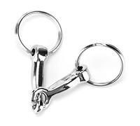 Ejoyous Llavero de Pedacito de Filete Pelham de Aleación de Zinc, Accesorio para Caballo, Regalo para Familia y Amigos