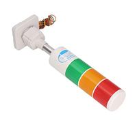 Ejoyous Luces LED de Torre Apilables, Luz de Señal LED Multicapa de Aleación de Aluminio con Amplio Control de Voltaje, 12 Cuentas por Capa, Pantalla de Prisma ABS, para Líneas de Producción de (12V)