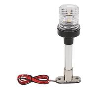 Ejoyous Luz de Popa para Barcos, Base de Acero Inoxidable, Luz de Ancla de Navegación LED de 360 grados para Barcos de Pesca y Yates con Visibilidad de Más de 2 NM (Blanco cálido)