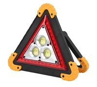 Ejoyous Luz LED Triangular de Advertencia de Emergencia, Advertencia de Coche Multifunción con Base de Luz Ajustable, Lámpara Triangular para Acampar, Senderismo, Reparación de