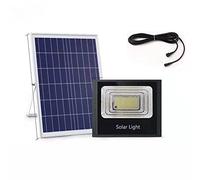 Ejoyous Luz Solar Lámpara con Panel de Silicio Policristalino Batería de Litio Incorporada Control de Luz Control de Tiempo Remoto para Patio, Carretera, Plaza, Uso en Exteriores (LED200w