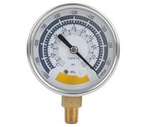 Ejoyous Manómetro Mecánico, Manómetro de Aire Preciso Instrumento para Bomba de Vacío 0-14 PSI NPT Conexión de 1/8 pulg. Manómetro Confiable para Medir la Presión del Aire para Bombas
