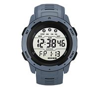 Ejoyous Matriz de Vigilancia de Deportes Digitales para Hombres con Alarma de Pantalla Luminosa WR50M Impermeable para Entusiastas de los Deportes Al Aire (Gray)