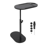 Ejoyous mesa auxiliar giratoria 360 grados para sofá, mesita de noche, mesa de cama, portátil, madera