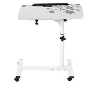 Ejoyous Mesa para Portátil Ajustable en Altura con Ruedas, Mesa de Enfermería Mesa Auxiliar Ajustable Mesa de Sofá Mesa de PC Mesa de Sofá Soporte para Computadora Portátil Soporte para(Blanco)