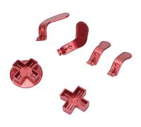 Ejoyous Metal D Pads y Paddles, Paddles y Pads de Acero Inoxidable Accesorios de Reemplazo para Controlador de One Series 2 (rojo)
