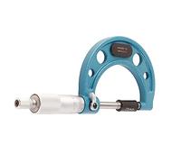 Ejoyous Micrómetro Exterior Medidor de Espesor de Micrómetro Exterior de Alta Precisión de Acero Inoxidable con Llave Herramienta de Micrómetro Externo de 0,01 Mm para Medir con (25-50 mm)