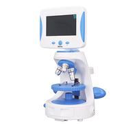 Ejoyous Microscopio Biológico, Microscopio Compuesto óptico ABS 40X 640X con Pantalla LED Luz Ajustable Inclinación de 45 Grados para Niños Estudiantes Exploración Científica en el Aula