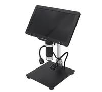 Ejoyous Microscopio Electrónico Digital, Microscopio Digital LCD IPS de 10,1 Pulgadas 1600X 1080P 24MP con 8 Luces LED Control Remoto Salida USB para Inspección de Monedas de Soldadura