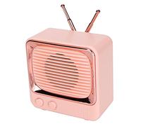 Ejoyous Mini Altavoz Inalámbrico BT, Mini Altavoz Inalámbrico Portátil Retro de Gran Capacidad para Todos los Dispositivos BT (Pink)