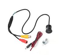 Ejoyous Mini Cámara CCD CCTV a Color, Leva de Estacionamiento con Cable Tipo Bala Granangular Impermeable del CCTV de 170° para Coche