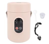 Ejoyous Mini Cocina Eléctrica, Olla Caliente Eléctrica Portátil Compacta con Tapa Visual y 9 H para Mantener Caliente, para Viajes en Casa, Camping, Oficina, Uso para Cocinar Fideos (Enchufe europeo