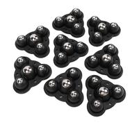 Ejoyous Mini Ruedas Autoadhesivas ABS Ruedas Pequeñas 8PCS 360 Rotación 19 Mm 58 Mm Longitud Cuentas de Acero Inoxidable para Caja de Almacenamiento Bote de Basura Muebles Pequeños