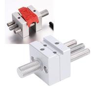 Ejoyous Mini Tornillo de Banco Ajustable, Abrazadera de 30mm de Diámetro, Abrazadera de Precisión de Metal para Fabricación de Joyas, Reparación de Relojes con Protección de Silicona