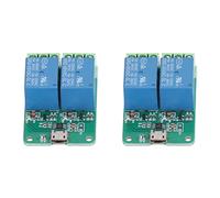 Ejoyous Módulo de relé de 2 Canales, Módulo de relé USB Placa de Cobre PCB de 5 V con Control Libre de Controlador, Eléctrico de Control de PC Plug and Play de 10 A 250 VCA para Automatización