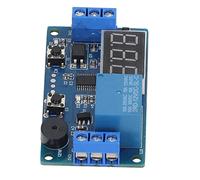 Ejoyous Módulo de relé de Tiempo Pantalla Digital Relé Temporizador DC12V Programación MCU Control de Retardo de 1 Canal con Optoacoplador Zumbador de Aislamiento para Lámpara de Motor Válvula de