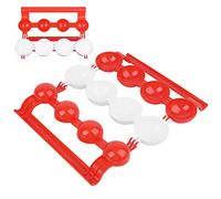 Ejoyous Molde para Albóndigas ABS Molde para Albóndigas 27 X 23,5 X 3,5 Cm Hace 4 Uniformes en 1 Prensa Fácil de Limpiar para de Pescado Caseras Rellenas Uso en la Cocina