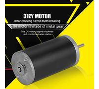 Ejoyous Motor de Imán Permanente, 31ZY 6V 12V 24V Motor de Escobillas de Carbón DC Magnético Permanente de Alta Velocidad CW CCW (24v5000rpm)